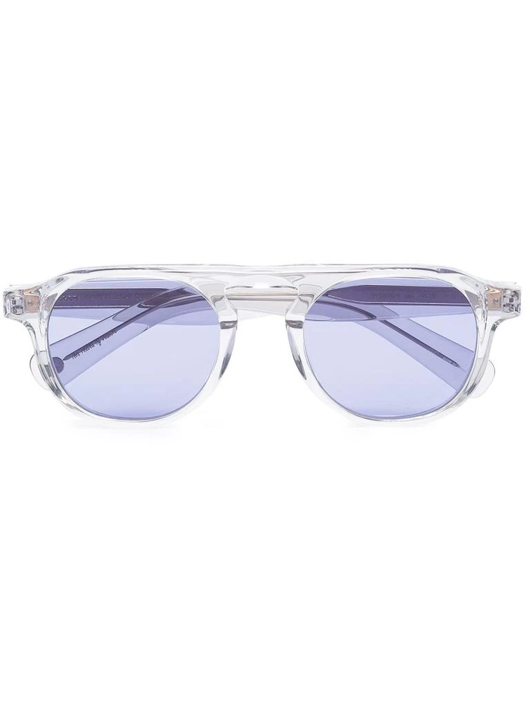 Garrett Leight Harding X round-frame sunglasses - men -  -  - Neutrals 1