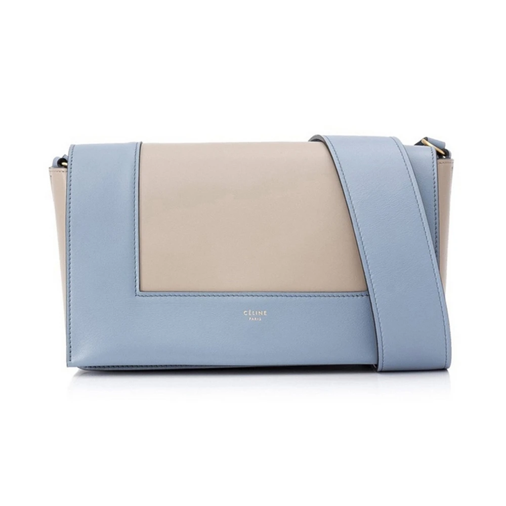 商品[国内直发] Celine|CELINE 女士拼色皮革单肩斜挎包 180263-AQO-06ML,价格¥18902,第1张图片