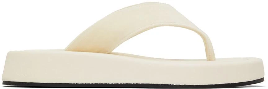 商品The Row|灰白色 Ginza 人字拖,价格¥3241,第1张图片