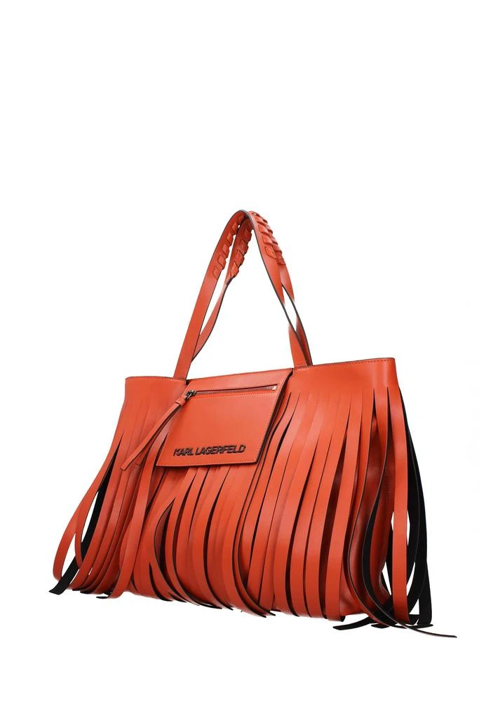 商品Karl Lagerfeld Paris|Shoulder bags Polyurethane Red Brick,价格¥1600,第2张图片详细描述