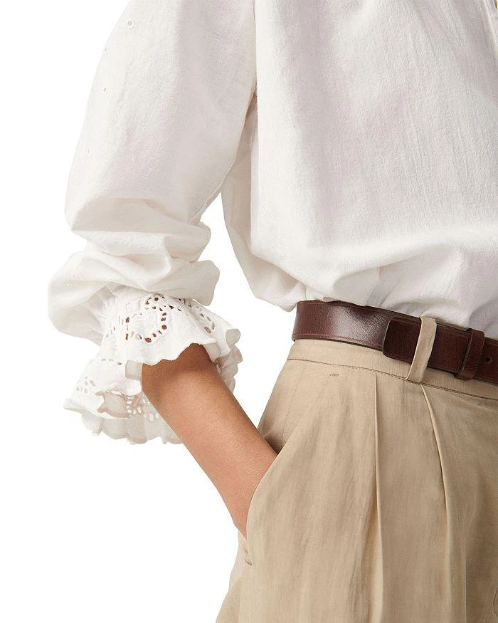 商品ba&sh|Feely Eyelet Ruffle Trim Shirt,价格¥853,第3张图片详细描述