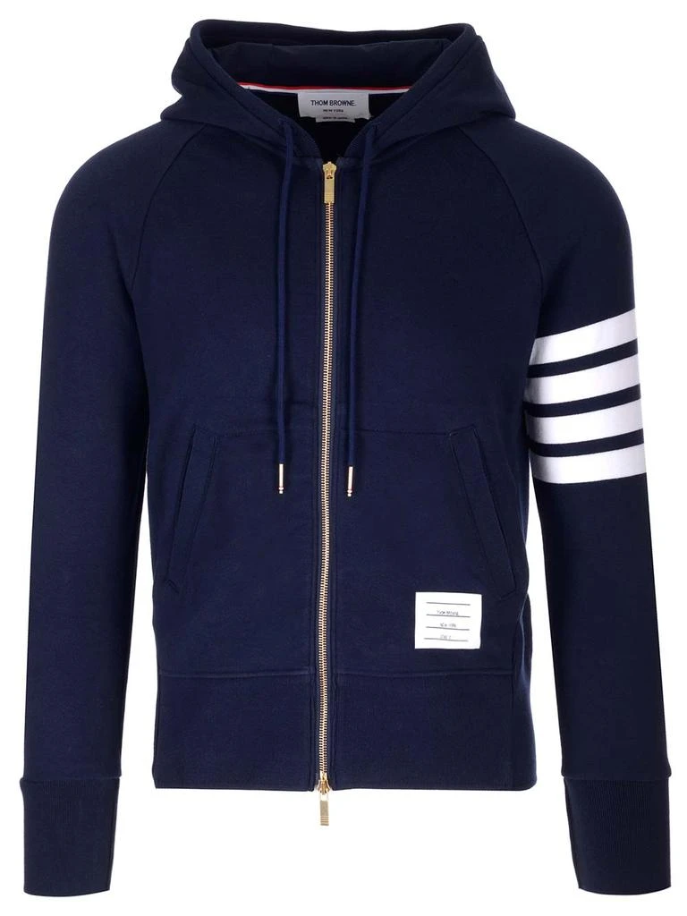 商品Thom Browne|Blue 4-bar Full-zip Hoodie,价格¥7069,第1张图片