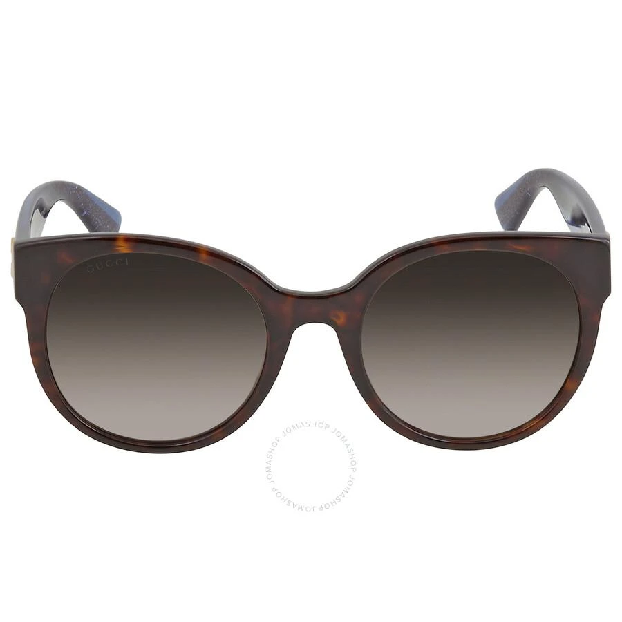 商品Gucci|Brown Gradient Round Ladies Sunglasses GG0035SN 004 54,价格¥1489,第1张图片