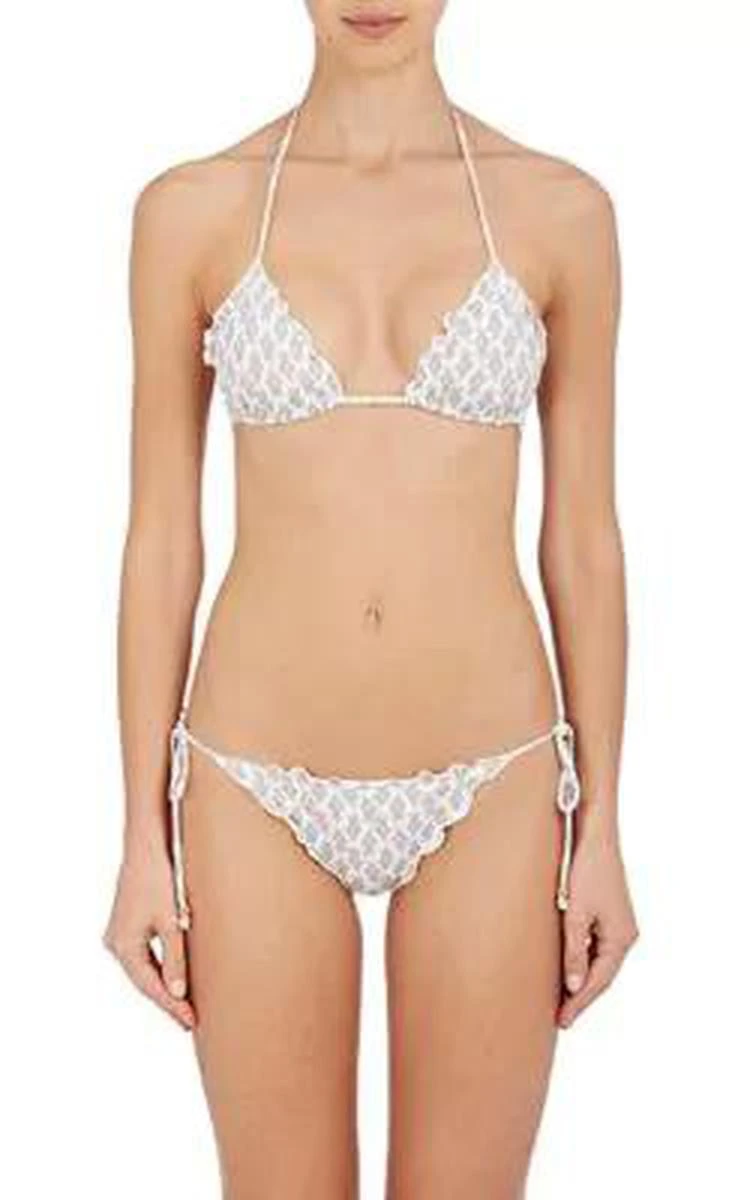 商品Eberjey|Dakota Paisley String Bikini Top,价格¥362,第1张图片