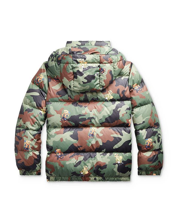 商品Ralph Lauren|Boys' Bear Print Camo Down Jacket - Big Kid,价格¥820,第2张图片详细描述