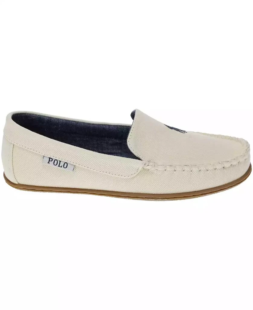 商品Ralph Lauren|Women's Collins Washed Twill Fabric Moccasin Slippers,价格¥425,第2张图片详细描述