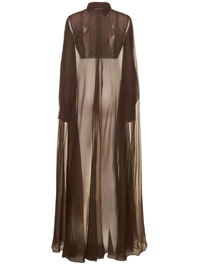 商品Valentino|Silk Chiffon Ruffled Plastron Top,价格¥13834,第5张图片详细描述