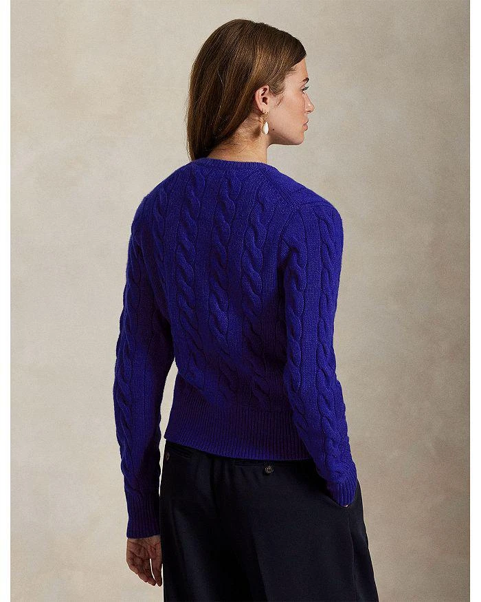 商品Ralph Lauren|Cable Knit Wool Cashmere Cardigan,价格¥1964,第3张图片详细描述