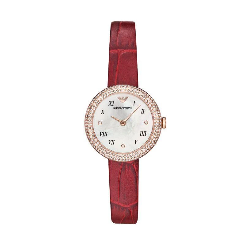 商品[国内直发] Emporio Armani|Armani阿玛尼玫瑰小圆盘复古本命年满天星女款AR11357,价格¥1133,第1张图片