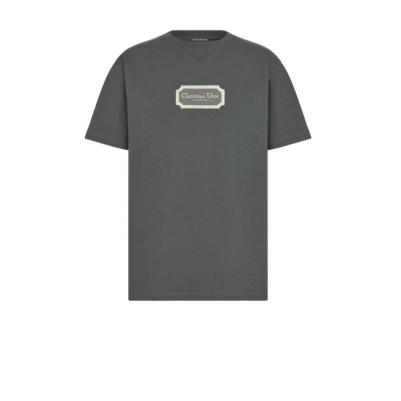商品Dior|Dior 迪奥 男士灰色棉质T恤,价格¥6257,第1张图片