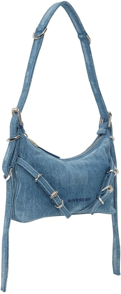 商品Givenchy|Blue Mini Voyou Denim Shoulder Bag,价格¥9747,第2张图片详细描述