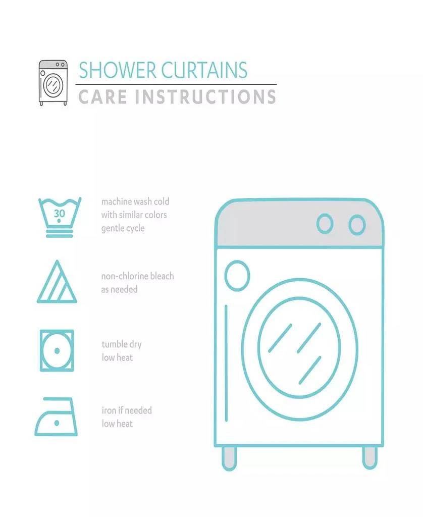 商品Lush Décor|Bayview Shower Curtain, 72" x 72",价格¥545,第5张图片详细描述