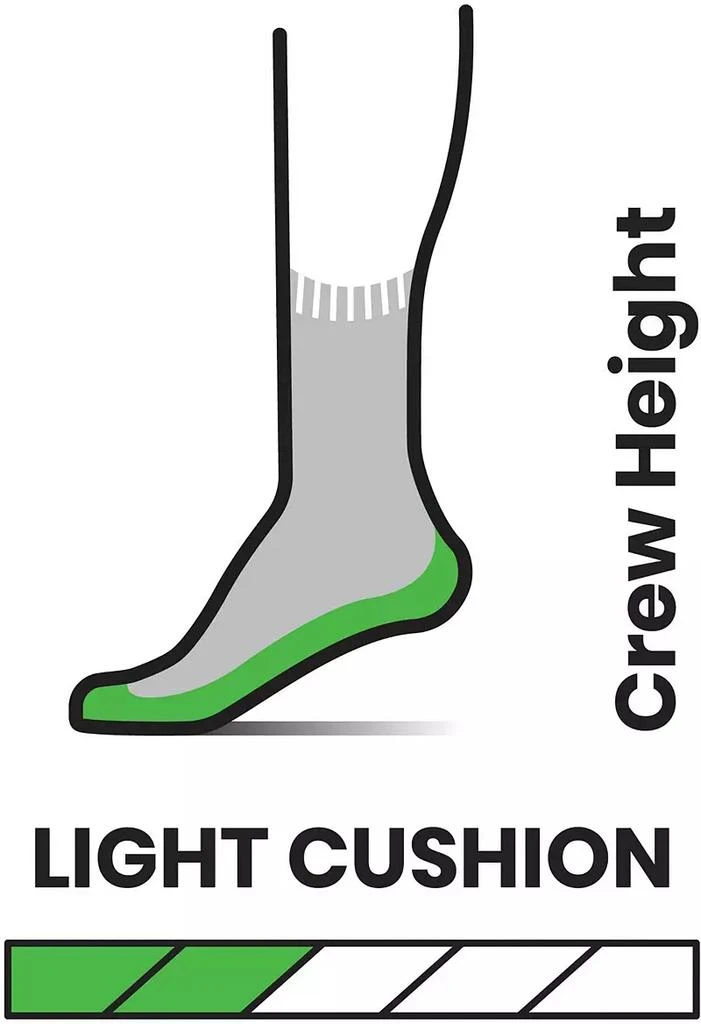 商品SmartWool|Smartwool Hike Classic Edition Light Cushion Crew Socks,价格¥132,第2张图片详细描述