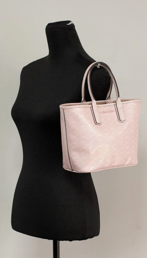 商品[二手商品] Michael Kors|Michael Kors Jodie Small Powder Blush Jacquard Recycled Polyester Tote Women's Handbag,价格¥1691,第1张图片详细描述