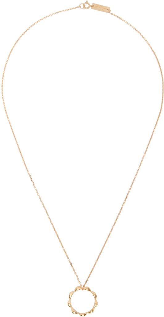 Gold Timeless Oval Ring Necklace商品第1张图片规格展示