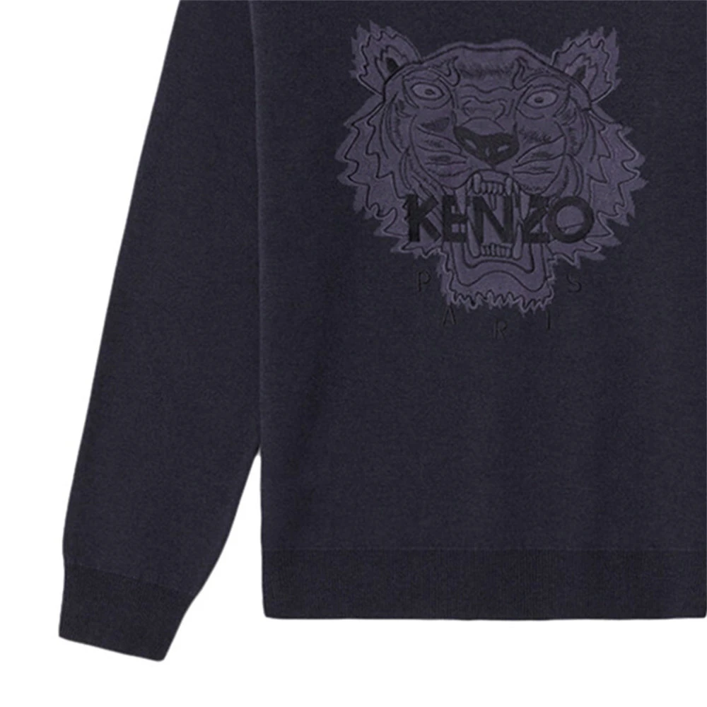 商品Kenzo|KENZO 女士深蓝色棉卫衣 FB52PU5843XA-76,价格¥2038,第1张图片