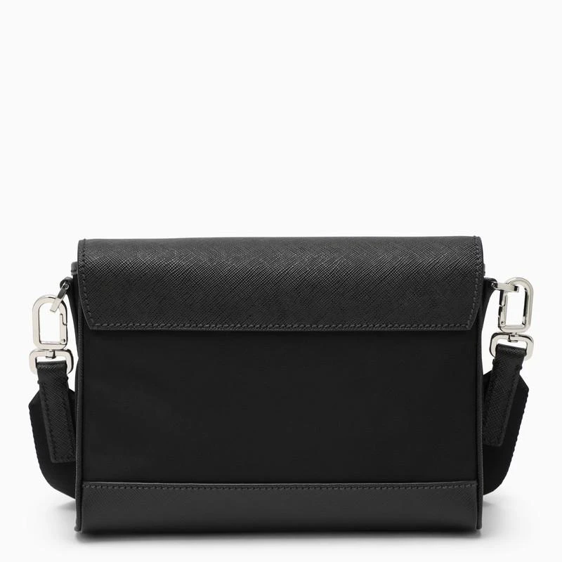 商品Prada|Black Re-Nylon and Saffiano shoulder bag,价格¥10844,第4张图片详细描述