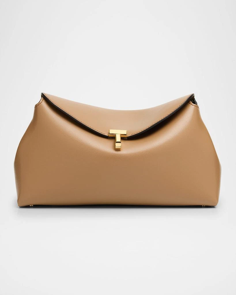 商品Totême|T-Lock Leather Clutch Bag,价格¥7539,第1张图片