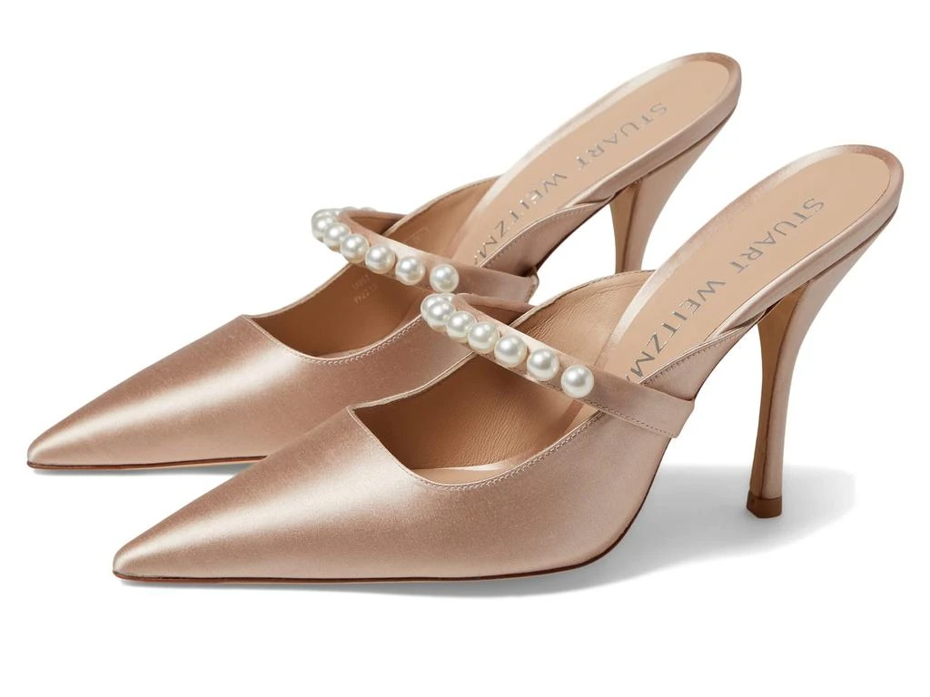 商品Stuart Weitzman|Goldie 100 Mule,价格¥2406,第1张图片