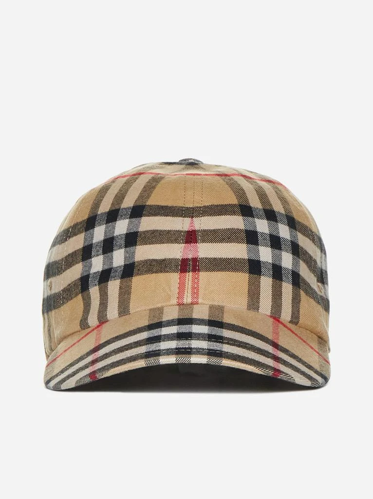 商品Burberry|Check cotton baseball cap,价格¥2987,第1张图片