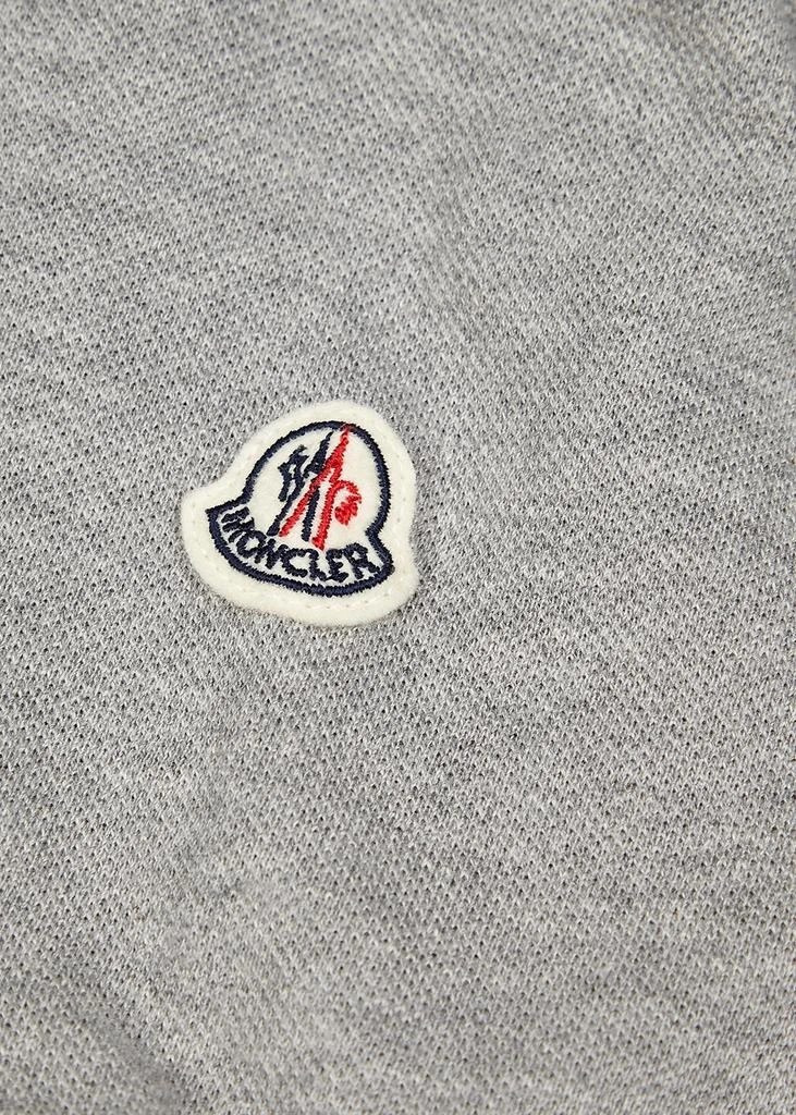 商品Moncler|Grey piqué cotton polo shirt,价格¥1747,第5张图片详细描述