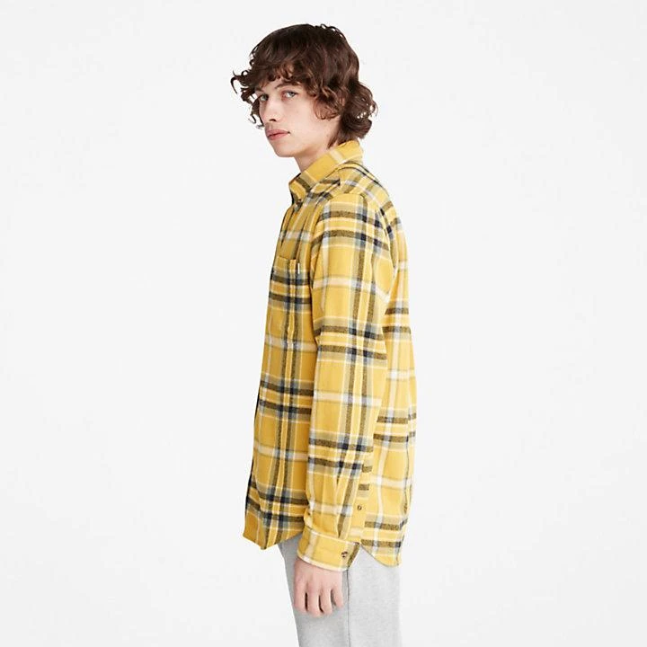 商品Timberland|Heavy Flannel Check Shirt for Men in Yellow,价格¥698,第4张图片详细描述