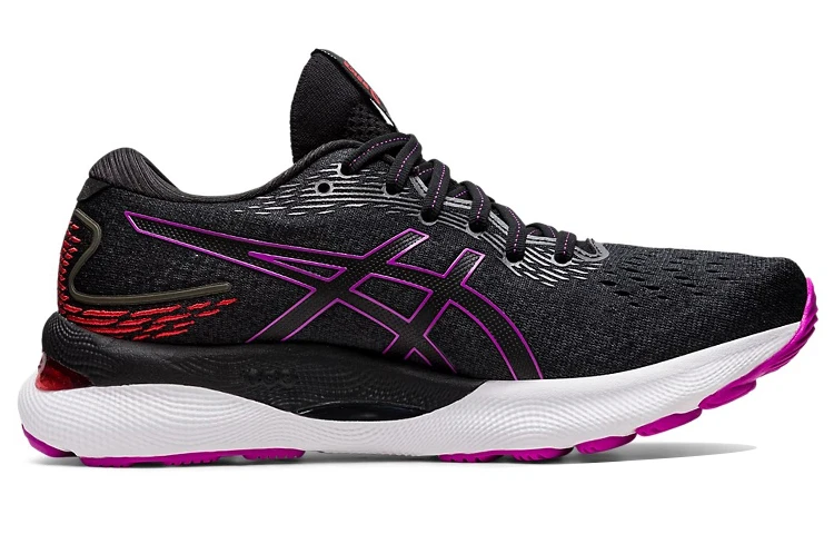 商品[国内直发] Asics|GEL-Nimbus 24 舒适简约减震 低帮 休闲跑步鞋 女款 黑紫,价格¥1198,第3张图片详细描述