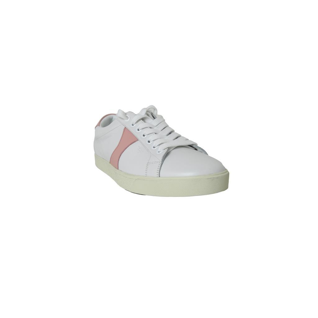 商品Celine|Celine Triomphe Leather Sneaker Off White Pink,价格¥2755,第1张图片