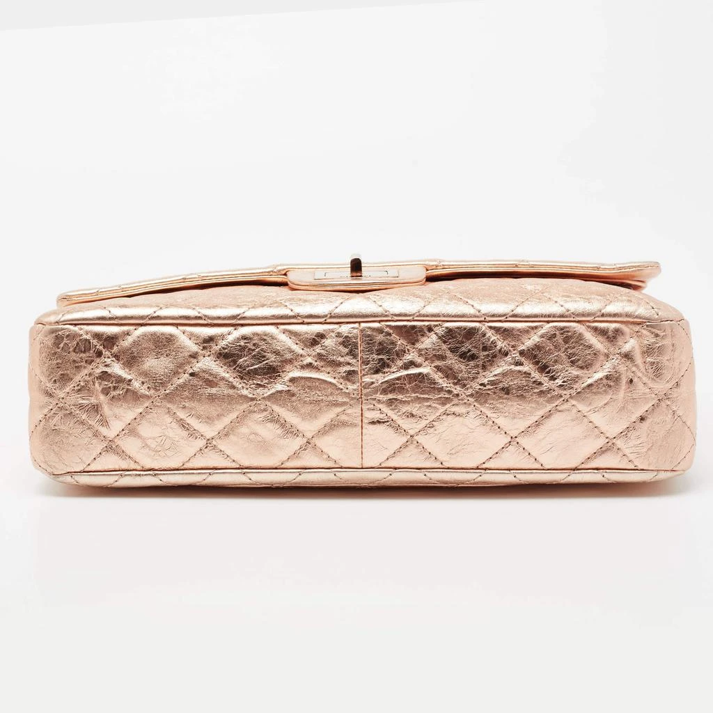 Chanel Metallic Rose Gold Crinkled Quilted Leather Reissue 2.55 Classic 227 Jumbo Flap Bag 商品