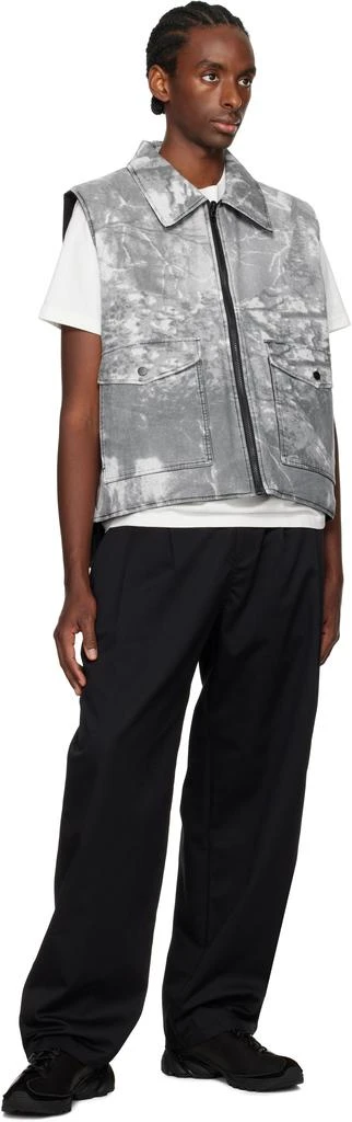 商品Metalwood Studio|Gray & Black Poly Filled Reversible Vest,价格¥1094,第5张图片详细描述