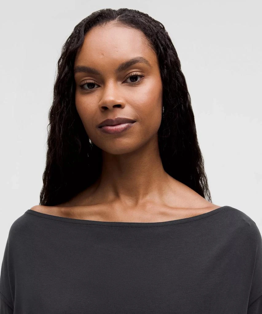 商品Lululemon|Drapey Softstreme Off-The-Shoulder Long-Sleeve Shirt,价格¥413,第4张图片详细描述