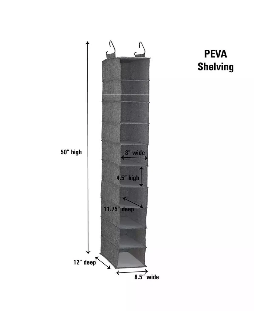 10 Shelf Hanging Closet Organizer 商品
