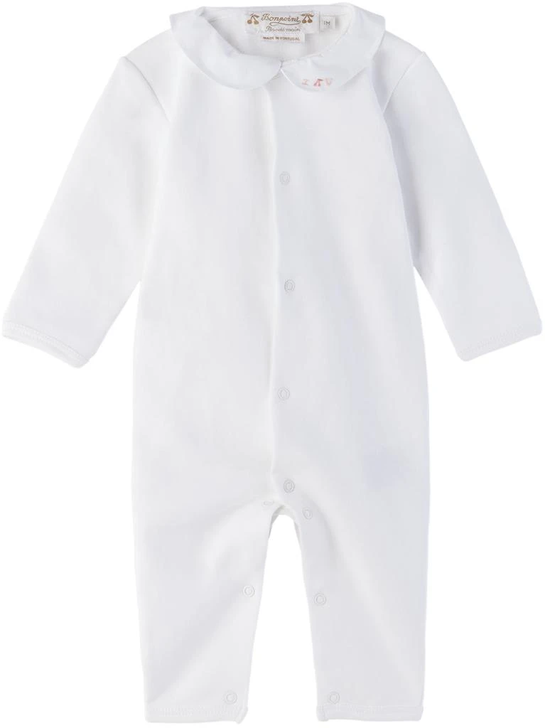 商品Bonpoint|Baby White Andoche Jumpsuit,价格¥543,第1张图片