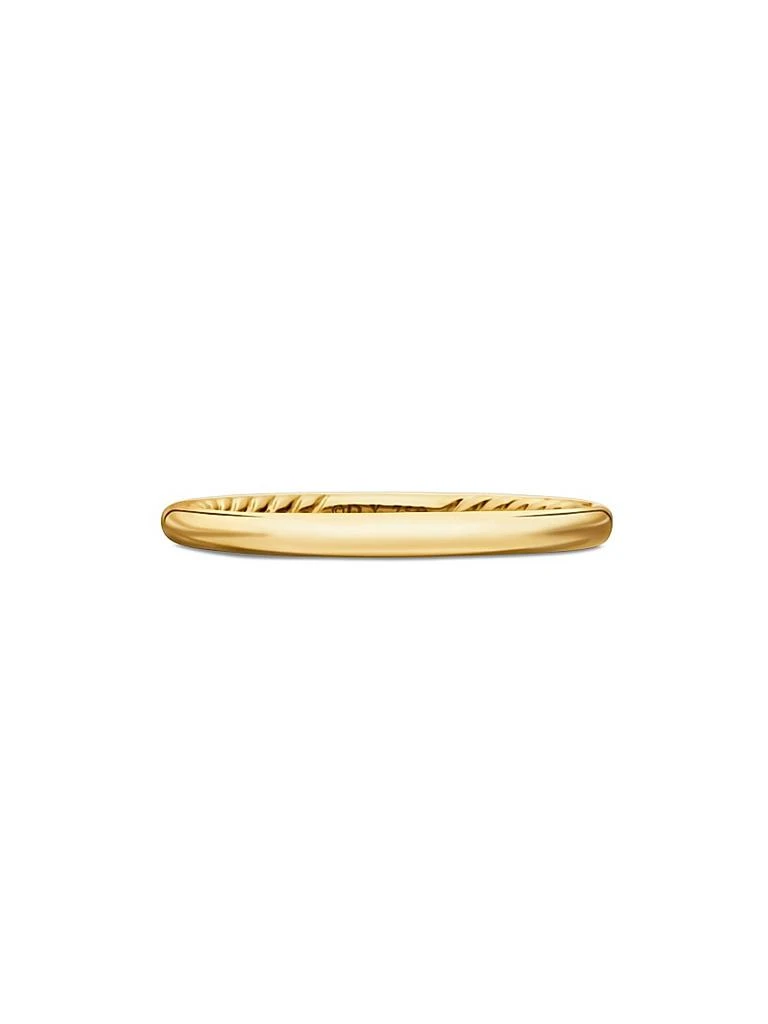 商品David Yurman|DY Eden Band Ring in 18K Yellow Gold, 2MM,价格¥7212,第1张图片