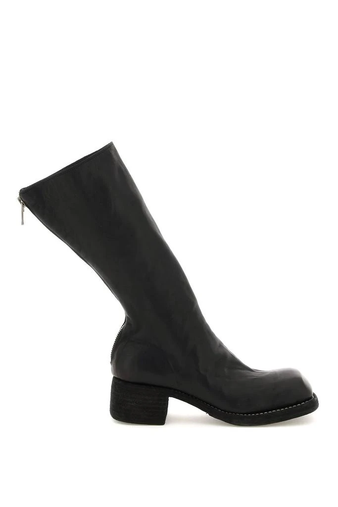 商品guidi|SQUARED TOE LEATHER BOOTS,价格¥7468,第1张图片