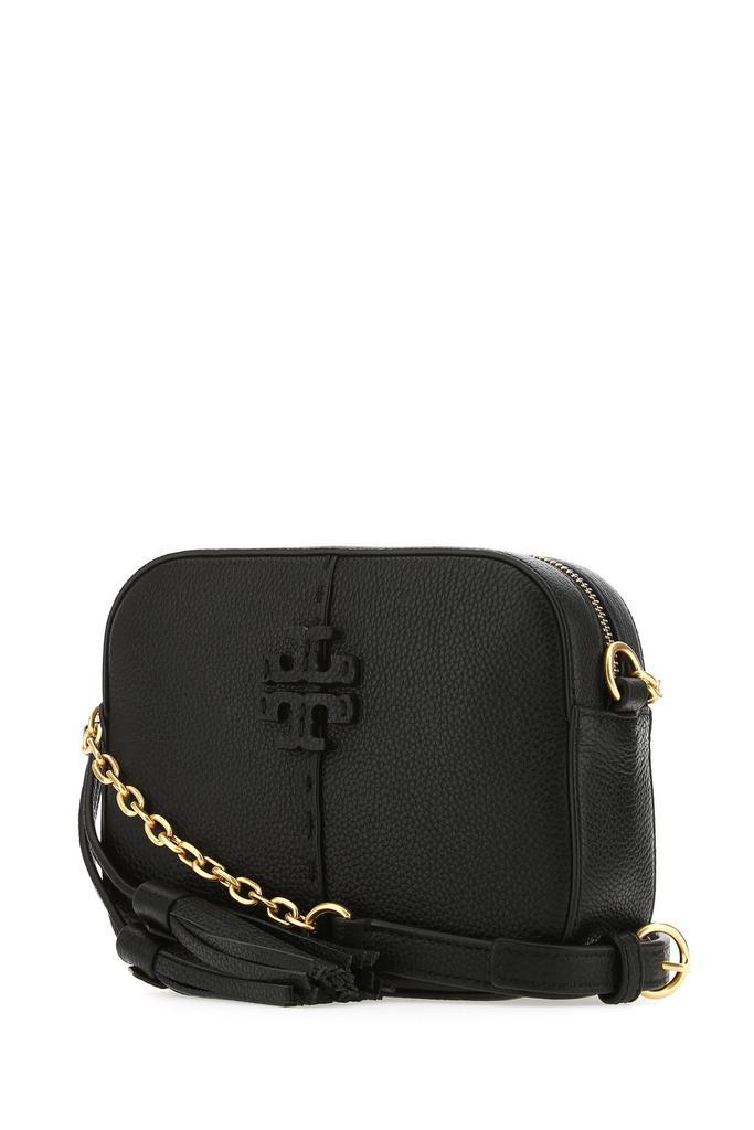 商品Tory Burch|Black leather McGraw crossbody bag  Nd Tory Burch Donna,价格¥3307,第4张图片详细描述