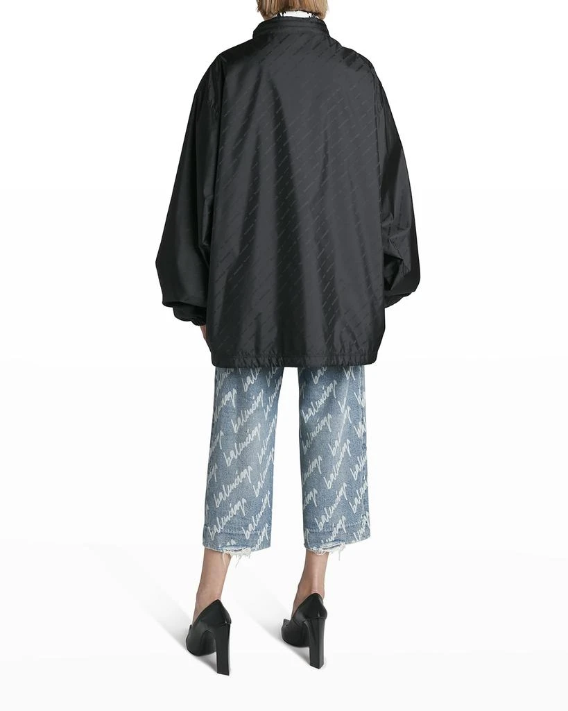 商品Balenciaga|Logo Jacquard Oversized Raincoat,价格¥9211,第4张图片详细描述
