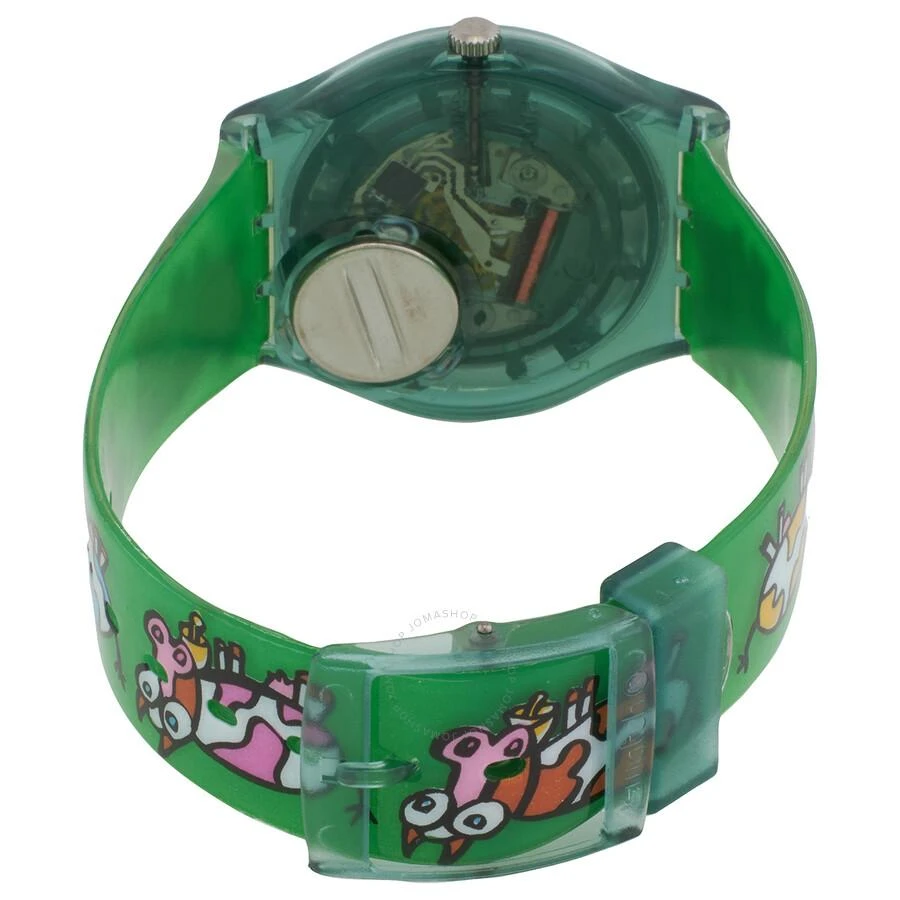 商品Swatch|Swatch Crazy Train Quartz Green Dial Unisex Watch GG194,价格¥417,第3张图片详细描述