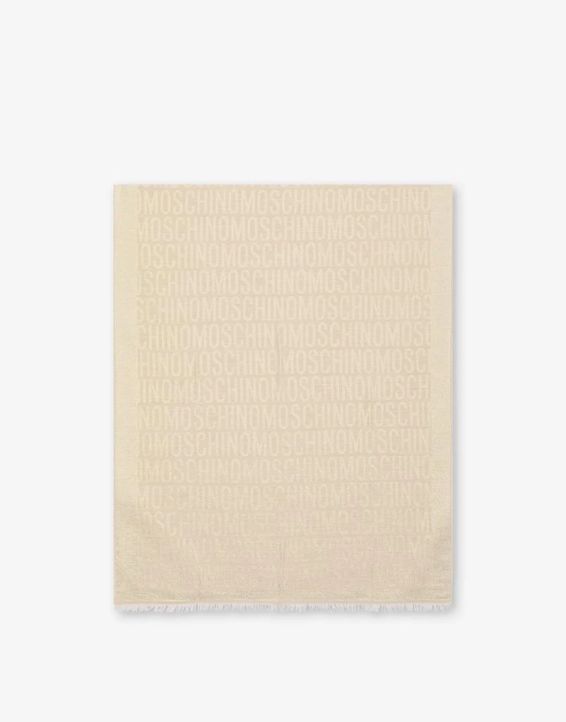 商品Moschino|All-over Jacquard Logo Scarf,价格¥1461,第1张图片