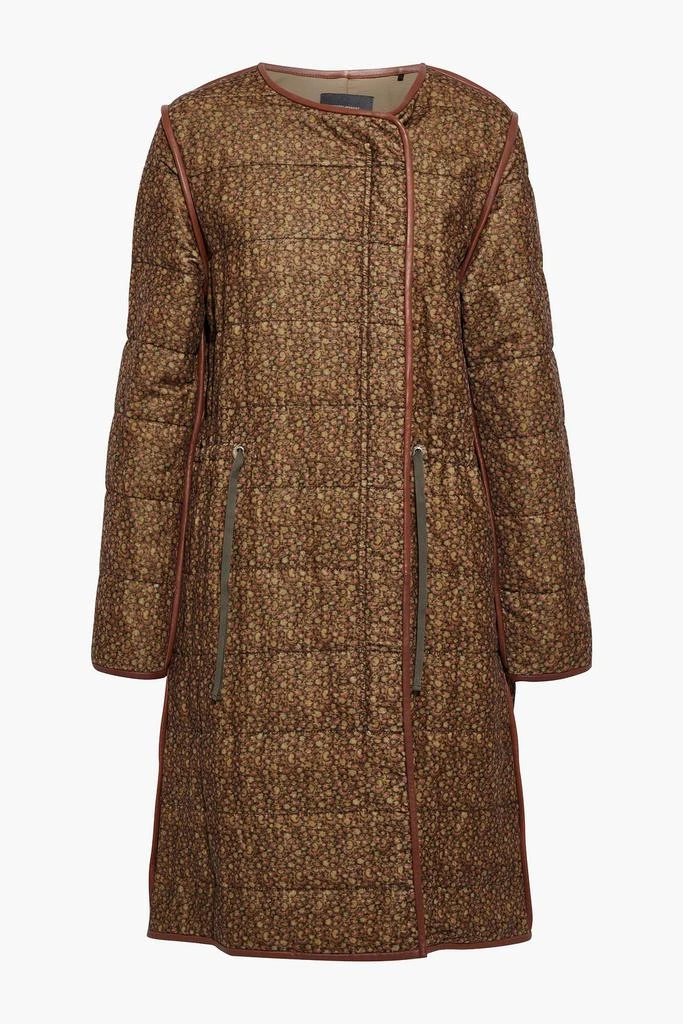 商品Isabel Marant|Geist printed quilted cotton and linen-blend velvet coat,价格¥3476,第3张图片详细描述