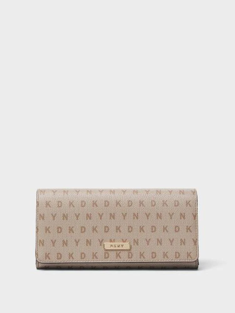 商品DKNY|Coated Logo Large Wallet,价格¥446,第1张图片
