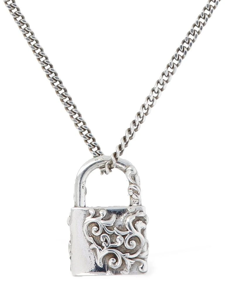 商品Emanuele Bicocchi|Small Arabesque Padlock Charm Necklace,价格¥796,第1张图片