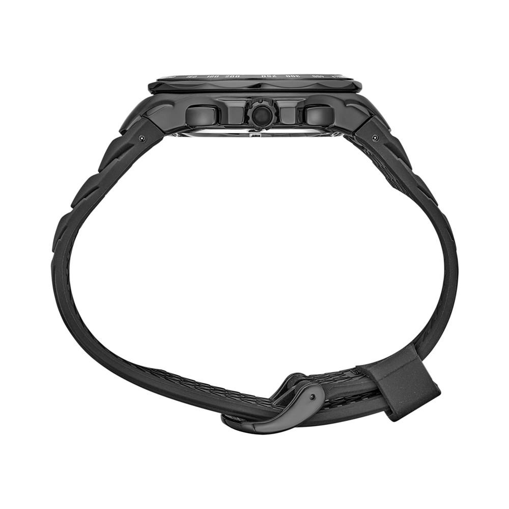 Men's Chronograph Coutura Solar Black Rubber Watch 46mm商品第2张图片规格展示