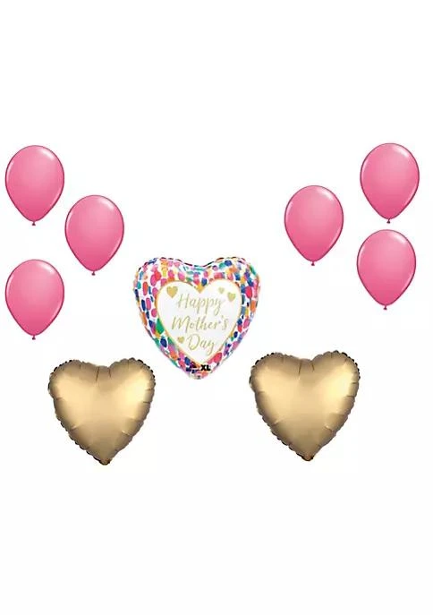 商品LOONBALLOON|Loonballoon Mothers Day Theme Balloon Set Standard Size Heart Shape Mothers Day Satin Colorful Watercolor Balloons And 6X Latex Balloons,价格¥158,第1张图片