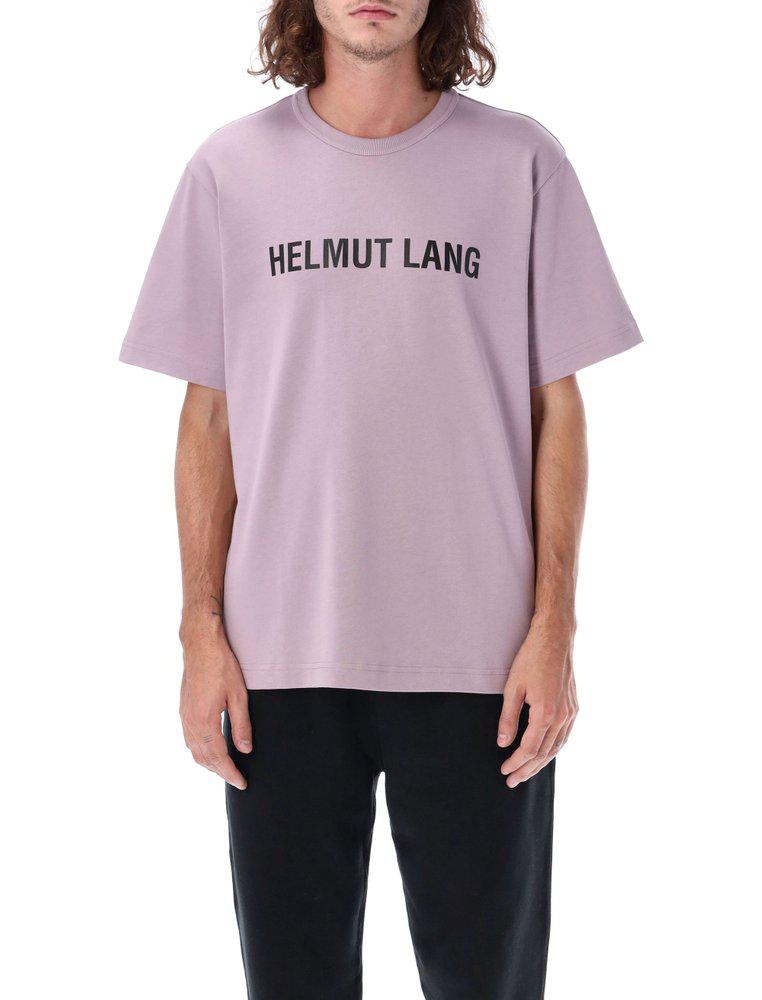 Helmut Lang Logo Printed Crewneck T-Shirt商品第1张图片规格展示