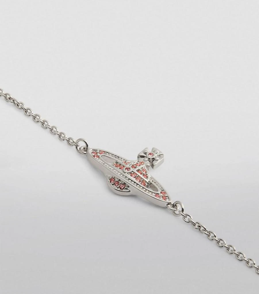 商品Vivienne Westwood|Crystal-Embellished Mini Bas Relief Chain Bracelet,价格¥753,第2张图片详细描述