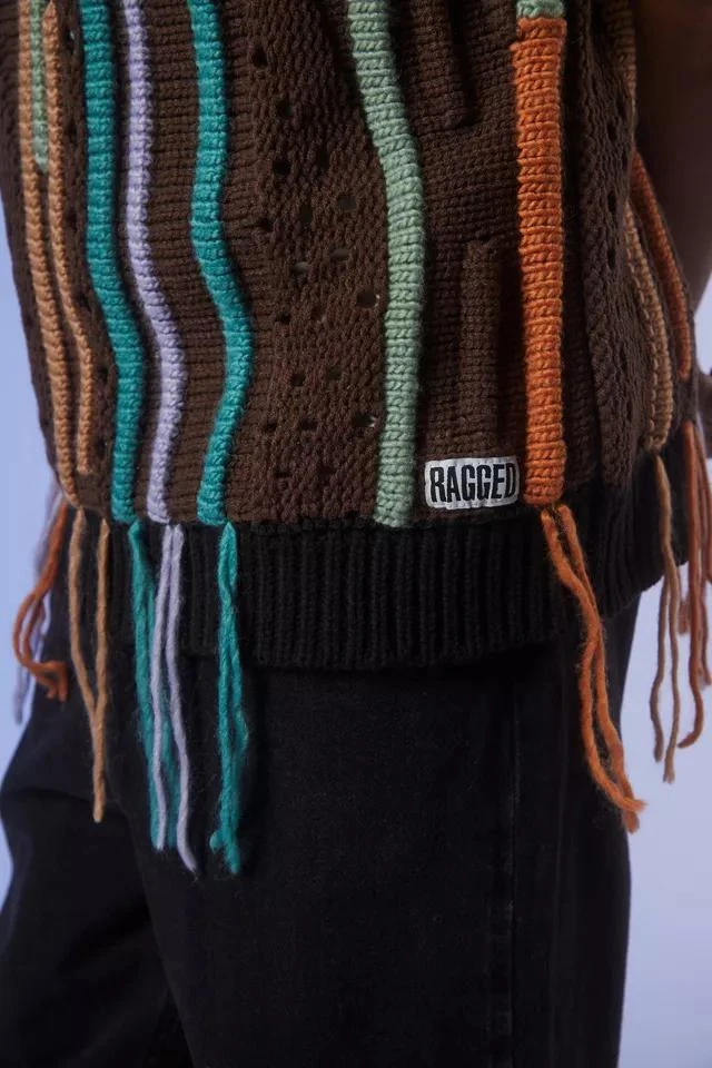 商品The Ragged Priest|The Ragged Priest Ripper Knit Sweater Vest,价格¥545,第3张图片详细描述