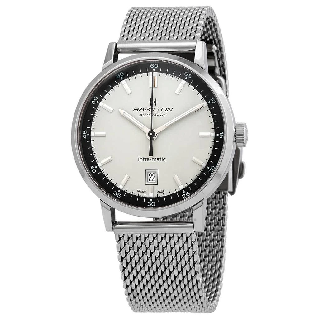 商品Hamilton|American Classic Intra-Matic Automatic White Dial Men's Watch H38425120,价格¥5544,第1张图片