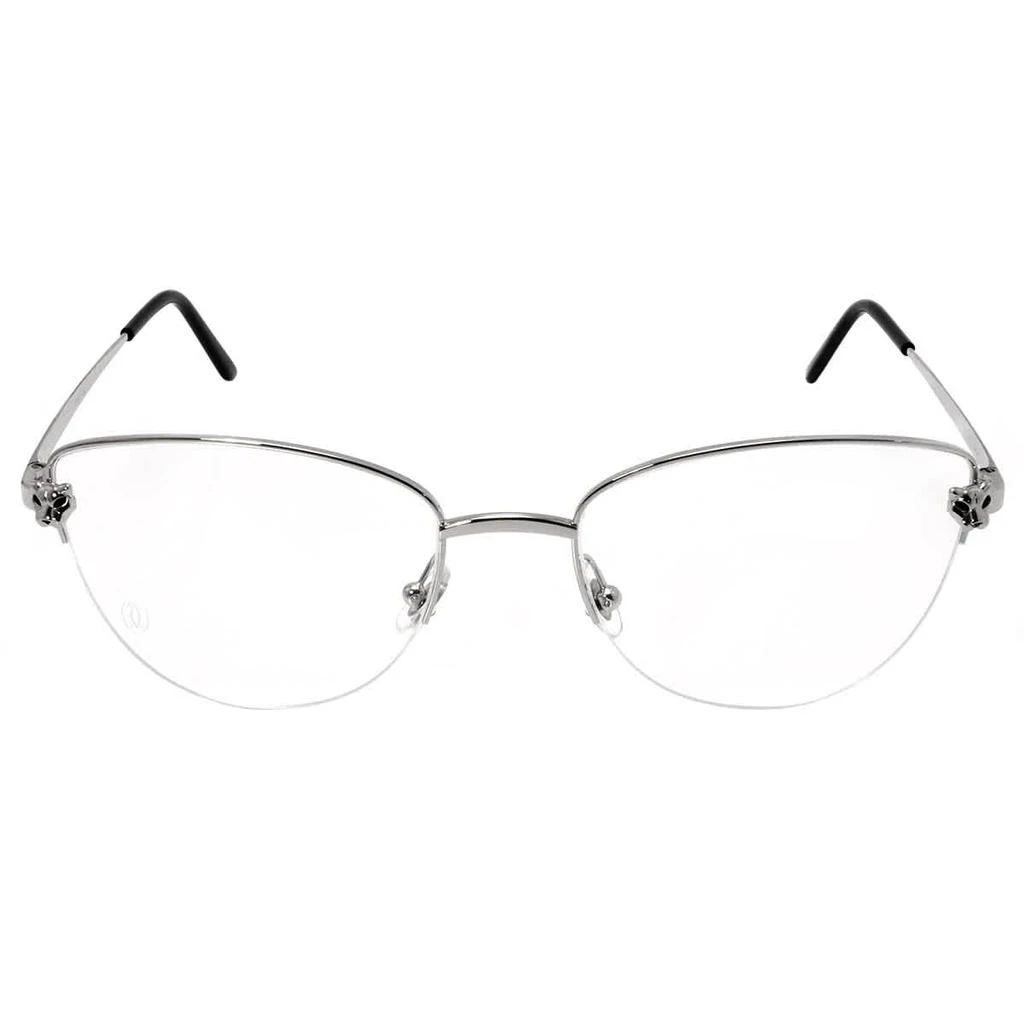 商品Cartier|Cartier Clear Demo Cat Eye Ladies Eyeglasses CT0208O 002 55,价格¥3922,第2张图片详细描述