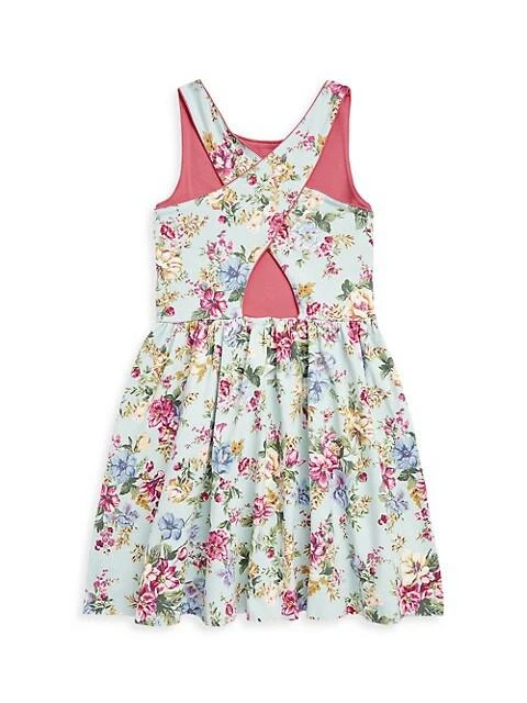 商品Ralph Lauren|Little Girl's &amp; Girl's Floral Crossback Dress,价格¥244,第2张图片详细描述